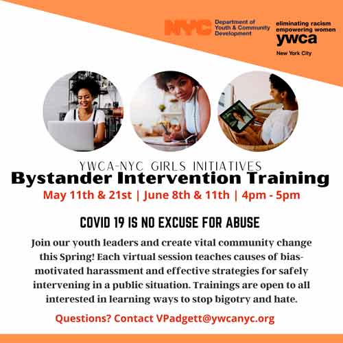 2021 Spring Bystander Intervention Presentations Flyer
