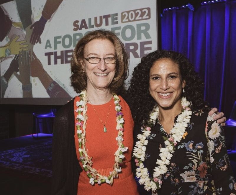 Photo of Alba Rodriguez and Mary Crawford at Salute 2022